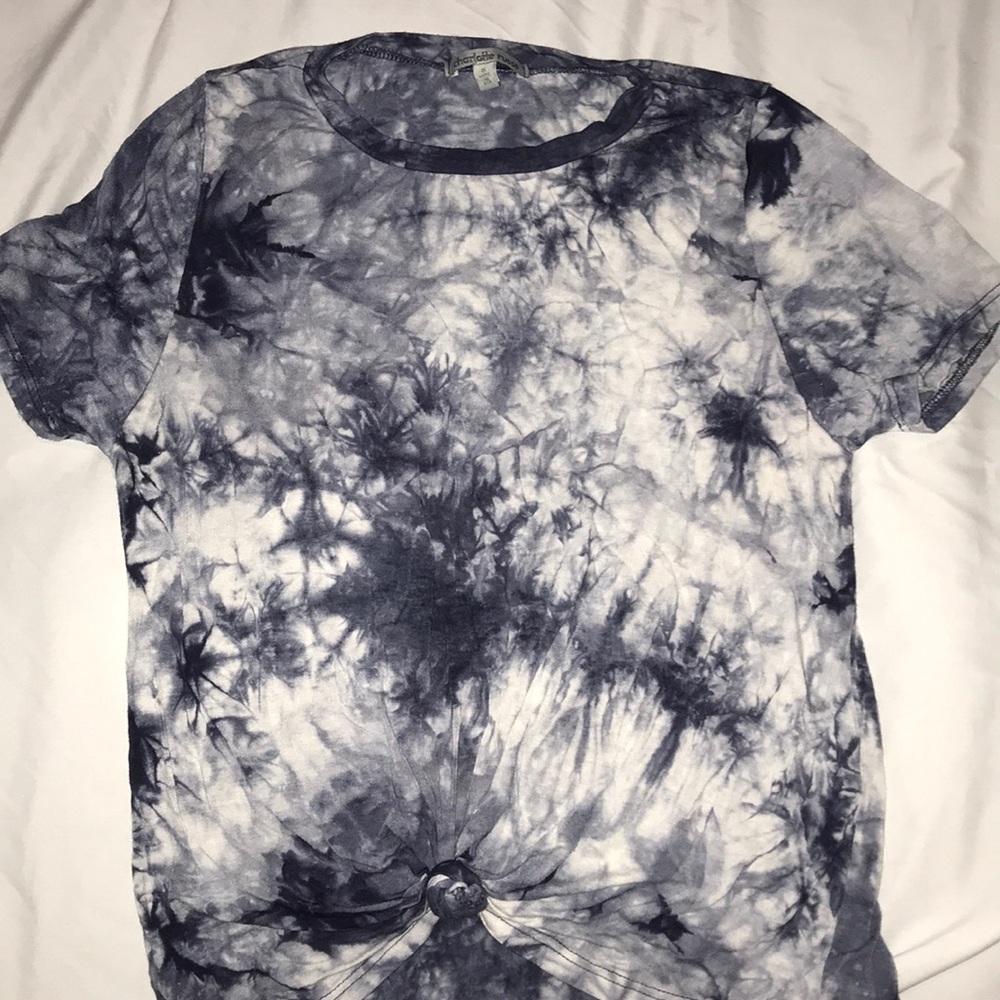 Tie dye set of crop shirts